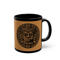 Aztec Totem Mesoamerican Art Illustration Black Mug