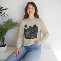 Andean Cliffside Inca Citadel Graphic Unisex Sweatshirt