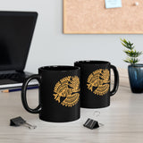 Celestial Mayan Bird Symbol Black Mug