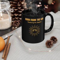 Sun Born Jaguar Guardian Black Mug