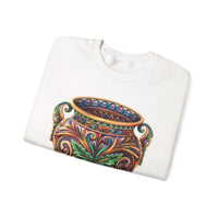 Mesoamerican Ornate Ceremonial Urn Unisex Sweatshirt