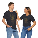 Golden Shaman Tribal Symbol Line Art Unisex T-Shirt