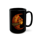 Mama Killa Crescent Headdress Inca Style Black Mug