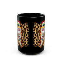 Wild Aztec Thunderbolt Illustration Black Mug