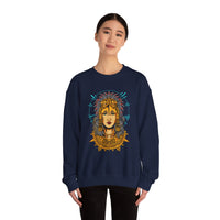 Golden Aztec Warrior Queen Illustration Unisex Sweatshirt