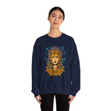 Golden Aztec Warrior Queen Illustration Unisex Sweatshirt