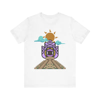 Eye of the Sun Pyramid Illustration Unisex T-Shirt