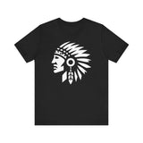 Tribal Warrior Headdress Emblem Illustration Unisex T-Shirt