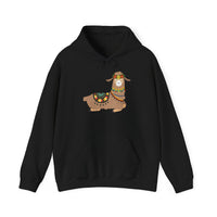 Resting Alpaca In Traditional Ornaments Unisex Hoodie