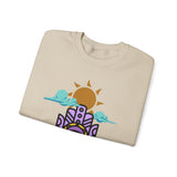 Eye of the Sun Pyramid Illustration Unisex Sweatshirt
