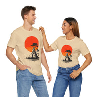 Tikal Sunset Temple Minimalist Art Unisex T-Shirt