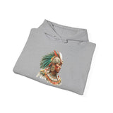 Maya Elder Warrior Watercolor Portrait Unisex Hoodie
