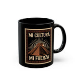 Mayan Pyramid Chichen Itza – Mi Cultura Mi Fuerza Black Mug