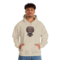 Tribal Glow Chibi Aztec Skull Unisex Hoodie