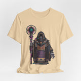 Cyber Temple Techno Priest Pixel Art Unisex T-Shirt