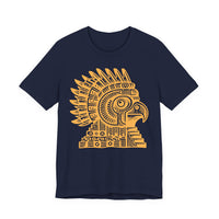 Aztec Eagle Pyramid Emblem Unisex T-Shirt