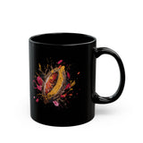 Mesoamerican Cacao Splash Graphic Black Mug
