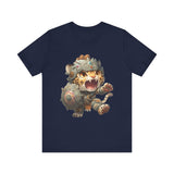 Chibi Mayan Jaguar Warrior with Tribal Shield Unisex T-Shirt