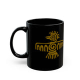 Tribal Sign of Aztec Bird Black Mug