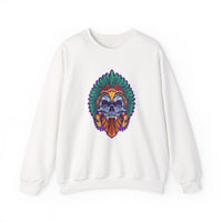 Aztec Indian Death Skull Tattoo Style Unisex Sweatshirt