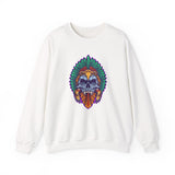 Aztec Indian Death Skull Tattoo Style Unisex Sweatshirt
