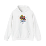 Cyber Aztec Skull Cartoon Style Unisex Hoodie