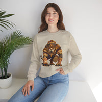 Pixel Art Mayan Jaguar Warrior Unisex Sweatshirt