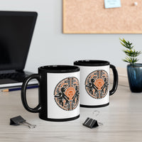 Sun Worshippers Inca Glyph Layout Black Mug