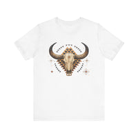 Western Longhorn Cosmic Totem Illustration Unisex T-Shirt