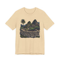 Andean Cliffside Inca Citadel Graphic Unisex T-Shirt