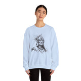 Inca Warrior Line Art Tribal Design Unisex Sweatshirt