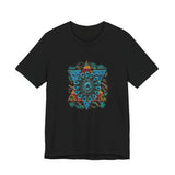 Wild Aztec Turquoise Amulet Illustration Unisex T-Shirt