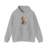 Chibi Inca Warrior Riding Llama Cartoon Unisex Hoodie