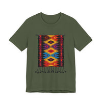 Indigenous Andean Geometric Textile Pattern Unisex T-Shirt
