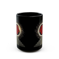 Eclipse of the Sun God Illustration Black Mug