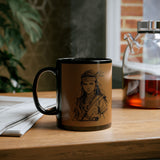 Inca Warrior Woman Fierce Andean Spirit Design Black Mug