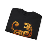 Aztec Jaguar Warrior Glyph Symbol Unisex Sweatshirt