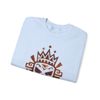 Ah Puch Mayan Skull Crown Glyph Style Unisex Sweatshirt