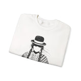 Distress Peruvian Traditional Woman Unisex Sweatshirt