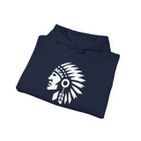 Tribal Warrior Headdress Emblem Illustration Unisex Hoodie