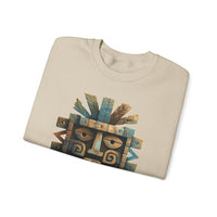 Tlaloc Ancient Rain Mask Glyph Unisex Sweatshirt