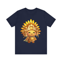 Chibi Inti Inca Sun God Cartoon Style Unisex T-Shirt