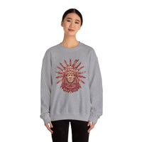 Aztec Sun Chief Feather Headdress Unisex Sweatshirt