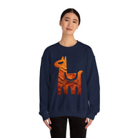 Minimalist Inca Llama Sandstone Petroglyph Unisex Sweatshirt