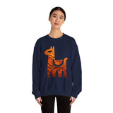Minimalist Inca Llama Sandstone Petroglyph Unisex Sweatshirt