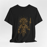 Warrior Shaman Tribal Glyph Gold Line Unisex T-Shirt