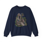 Mayan Jungle Temple Guardian Stairway Unisex Sweatshirt