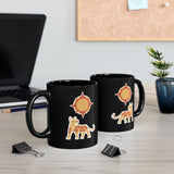 Xoloescuincle beneath the Sacred Sun Black Mug