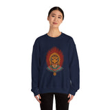 Aztec Warrior Priestess in Eagle Headdress Unisex Sweatshirt