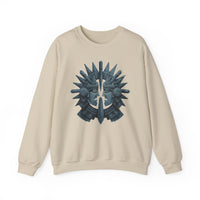 Aztec Warrior Duel Obsidian Glyph Style Unisex Sweatshirt